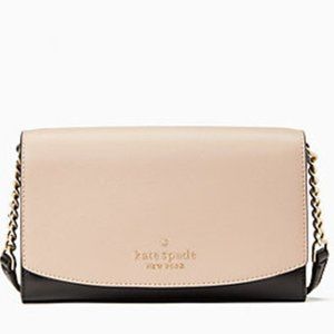 Kate Spade Warm Beige Staci Small Flap Crossbody NWT
